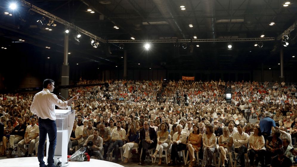 Foto: Pedro Sánchez, el pasado 18 de junio, durante la clausura del 39º Congreso del PSOE que aprobó la España plurinacional. (EFE)